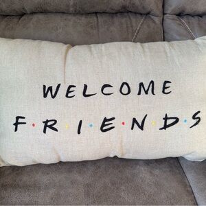Pottery Barn 25th Anniversary “Welcome Friends” Decorative Pillow